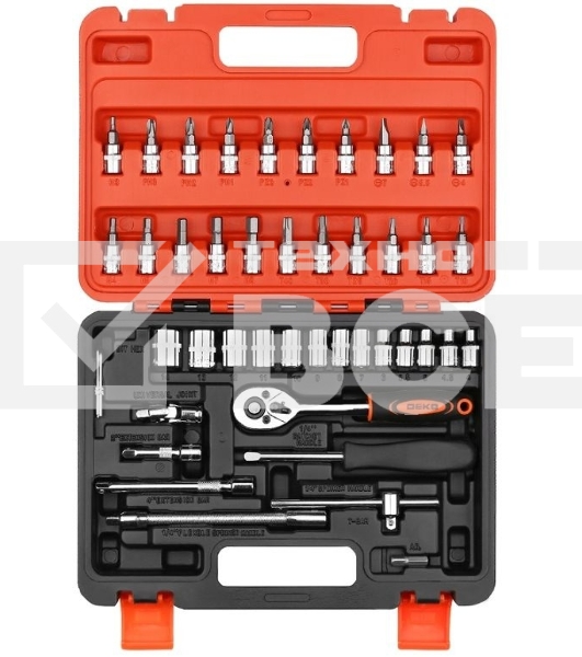 Набор инструментов Deko DKMT46 46 предметов (жесткий кейс)