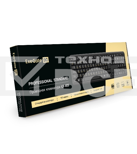 Клавиатура ExeGate Professional Standard LY-405 (EX287138RUS) проводная, USB, черный