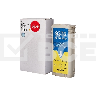 Струйный картридж Sakura C9373A (№72 Yellow) для HP, желтый, 130 мл.
