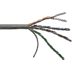 Кабель информационный Lanmaster LAN-5EUTP-PT-LSZH-GY кат.5е U/UTP не экранированный 4X2X24AWG LSZH внутренний 305м серый, фото 1