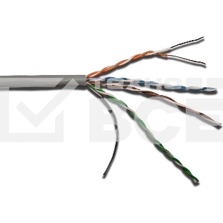 Кабель информационный Lanmaster LAN-5EUTP-PT-LSZH-GY кат.5е U/UTP не экранированный 4X2X24AWG LSZH внутренний 305м серый