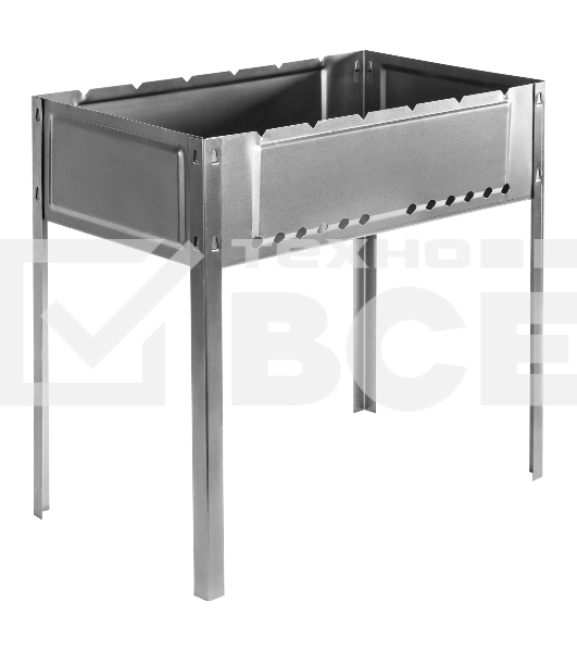 Мангал облегченный с ребрами жесткости 500x300x500 мм, Россия Camping Palisad