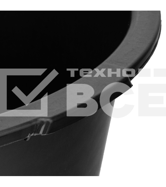 Таз Сибртех строительный круглый, черный, 30л, Россия 81455
