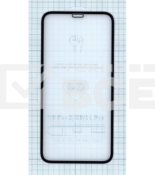 Защитное стекло 5D для Apple iPhone 11 Pro черный