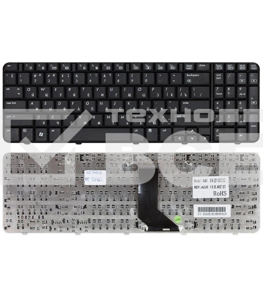 Клавиатура для ноутбука HP Pavilion G60 Compaq Presario CQ60 черная