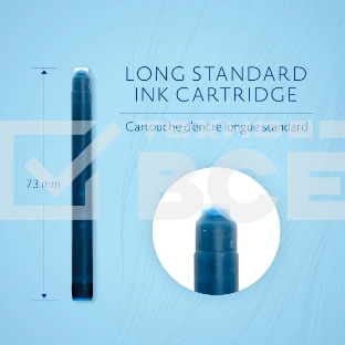 Картридж Waterman Standard (CWS0110860) Serenity Blue чернила для ручек перьевых (8шт)