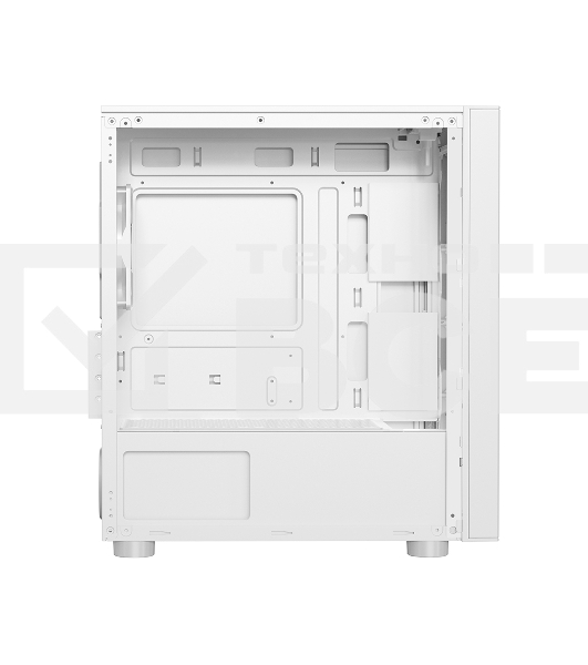 Корпус без блока питания PCCooler LM300 ARGB WH, Tempered Glass Mid Tower, белый, ABS, TG, SPCC, 1x120mm ARGB mATX, ITX 170/330/mm 2x2.5