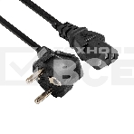 Кабель питания ExeGate Power PC-1P (Евровилка угловая Schuko->C13, VDE-250V-3*0.5mm2, медь, черный, 6A, 1м), фото3