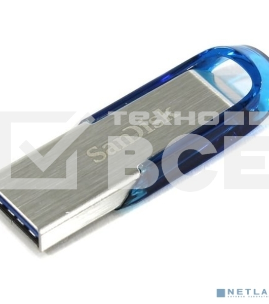 Флеш диск 128GB SanDisk CZ73 Ultra Flair, USB 3.0, Tropical Blue