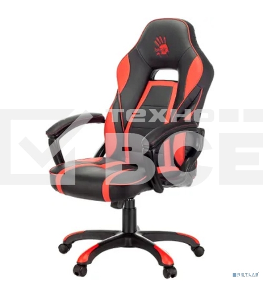 Кресло игровое A4Tech Bloody GC-350 черный/красный эко.кожа крестовина