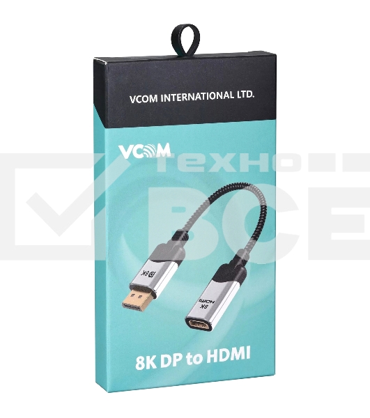 Адаптер DisplayPort(M) ---> HDMI(F) 0.15m 8K@60Hz VCOM <CG6218M-0.15>