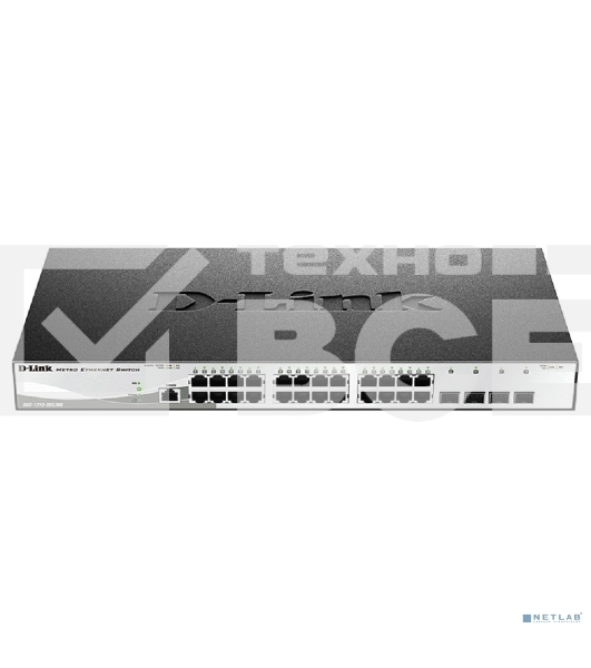 Коммутатор D-Link DGS-1210-28X/ME/C1A 24x1Гбит/с 4SFP+ управляемый