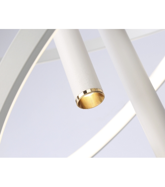 Подвесной светодиодный светильник Ambrella light FL5371/2+3 WH белый 93W 3000K/4200K/6400K+4200K D600/400*1200 (ПДУ ИК)