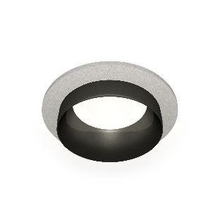 Комплект встраиваемого светильника Ambrella light XC6514021 SGR/PBK серый песок/черный полированный MR16 GU5.3 (C6514, N6131)
