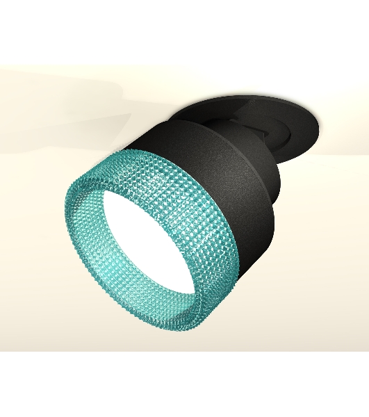 Светильник Ambrella Light XM8102543 SBK/BL черный песок/голубой GX53 (A2242, A2106, C8102, N8488)
