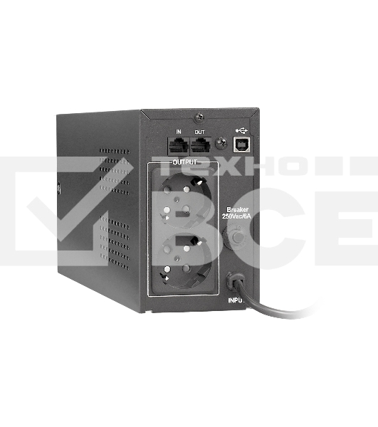 Источник бесперебойного питания ExeGate EP285478RUS Power Smart ULB-850.LCD.AVR.EURO.RJ.USB<850VA/480W, LCD, AVR, 2 евророзетки, RJ45/11, USB, Black>