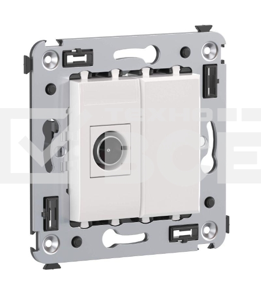 Розетка телевизионная СП оконечная Avanti 'Белое облако' ДКС 4400503