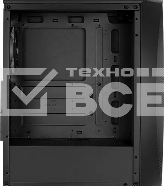 Компьютерный корпус Aerocool / Formula Aero One Eclipse-G-BK-v1 черный без БП ATX 4x120mm 2xUSB3.0 audio