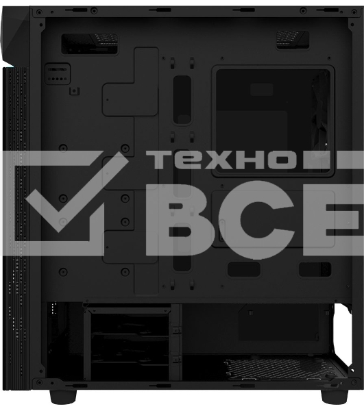 Компьютерный корпус Gigabyte C200 GB-C200G черный без БП ATX 5x120mm 4x140mm 2xUSB3.0 audio bott PSU