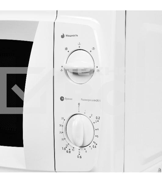 Микроволновая печь Starwind SWM5520 белый, 20 л, 700 Вт, переключатели - поворотный механизм