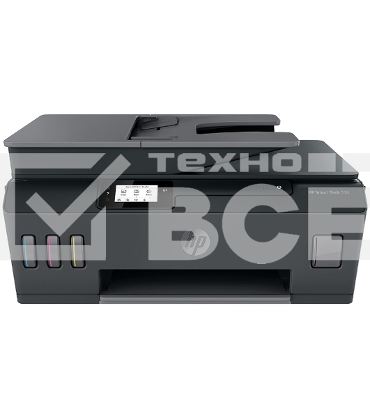 МФУ струйный HP Smart Tank 530 AiO (4SB24A), A4, цветной, печ. до 22 стр/мин. (ч/б) до 16 стр/мин. (цвет), скан. до 5 стр/мин. (ч/б) 3 стр/мин. (цвет), 1200x1200dpi, USB, Wi-Fi, BlueTooth, Air Print, Mopria