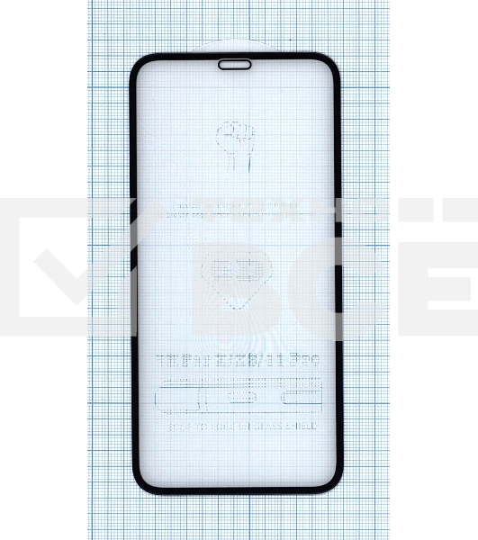 Защитное стекло 6D для Apple iPhone 11 Pro черный