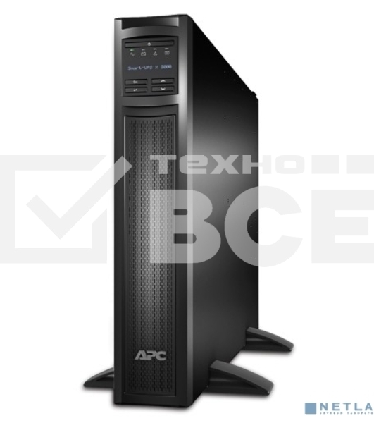 Источник бесперебойного питания APC Smart-UPS X SMX3000RMHV2UNC 2700Вт 3000ВА черный