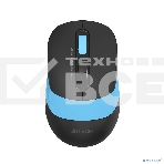 Мышь беспроводная A4Tech Fstyler FG10S черный/синий, 2000 dpi, радиоканал, USB, кнопки - 4, фото2