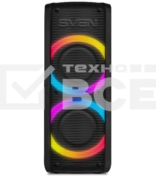 Портативная акустика Sven АС PS-710 черный 100 Вт Bluetooth