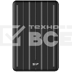Твердотельный диск Silicon Power Bolt B75 Pro, External, 2Tb Type-C [R/W - 520/420 MB/s] Алюминий/Черный, фото2