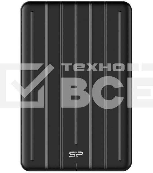 Твердотельный диск Silicon Power Bolt B75 Pro, External, 2Tb Type-C [R/W - 520/420 MB/s] Алюминий/Черный
