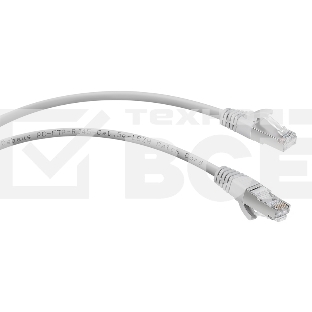 Шнур комм. Cabeus, кат. 5е, экр., F/UTP, RJ45/RJ45, LSZH, AWG24, 0.5м, серый
