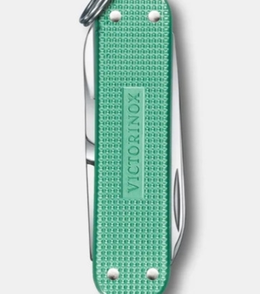 Нож-брелок Victorinox Classic SD Precious Alox, 58 мм, 5 функций, 'Brass Gold' (подар. упаковка)
