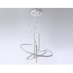 Подвесной светодиодный светильник Ambrella light FL5371/2+3 WH белый 93W 3000K/4200K/6400K+4200K D600/400*1200 (ПДУ ИК), фото4