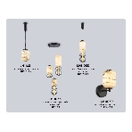 Настенный светодиодный светильник Ambrella light LH11039 BK/MG черный/мраморно-серый 8W 3000K 150*220*300, фото6