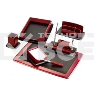 Настольный набор Good Sunrise M7LF-1 (7 предметов) красное дерево дерево/МДФ красный/черный