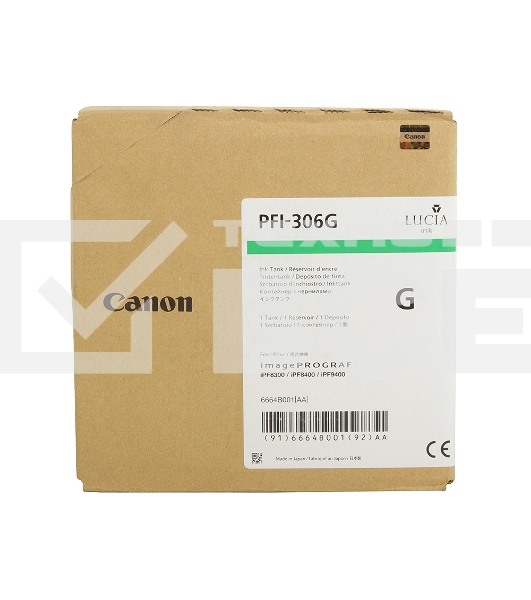Картридж струйный Canon PFI-306 G зеленый для iPF8400/9400 (6664B001)