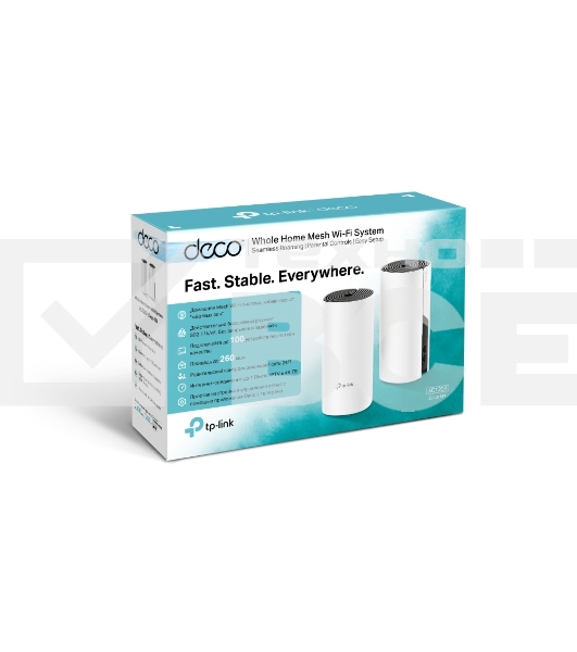 Роутер беспроводной TP-Link DECO M4 (DECO M4(2-PACK)) AC1200 10/100/1000BASE-TX (упак.:2шт)