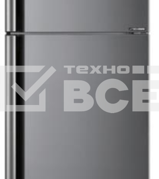 Холодильник Sharp SJXE55PMSL серебристый двухкамерный 388/148 л морозилка сверху