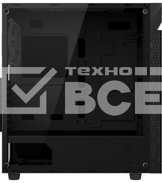 Компьютерный корпус Gigabyte C200 GB-C200G черный без БП ATX 5x120mm 4x140mm 2xUSB3.0 audio bott PSU
