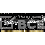 Оперативная память Kingston Fury Impact, DDR4, 16GB (1x16GB), 2933MHz, CL17, с радиатором, SO-DIMM, фото 1