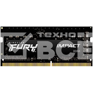 Оперативная память Kingston Fury Impact, DDR4, 16GB (1x16GB), 2933MHz, CL17, с радиатором, SO-DIMM
