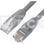 Патч-корд GCR прямой 2.0m LSZH UTP кат.6, серый, 24 AWG, литой без фиксатора, ethernet high speed, RJ45, T568B, GCR-52750, фото2