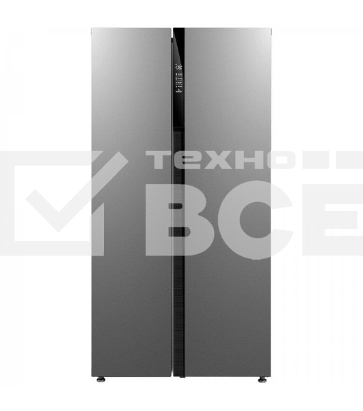 Холодильник Бирюса SBS 587 I нержавеющая сталь мат. двухкамерный Side-by-Side 347/201 л морозилка сбоку