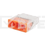 Экспресс-клемма Rexant СМК 2273-203, 3-проводная 0.5-2.5 мм², прозрачная (100 шт./уп.), фото3