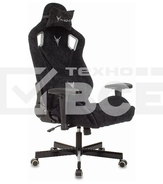 Кресло игровое Knight Outrider Light-20 черный с подголов. крестовина металл