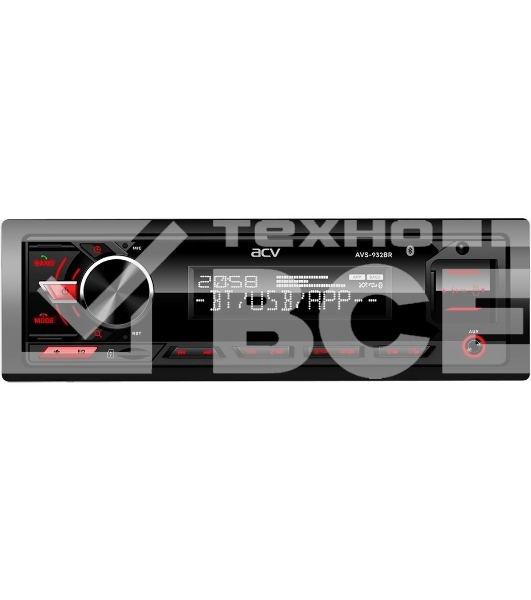 Автомагнитола ACV AVS-932BR 1DIN 4x50Вт
