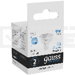 Лампа светодиодная Gauss Elementary MR16 9Вт цок.:GX5.3 спот 220B 6500K св.свеч.бел.хол. MR16 (упак.:10шт) (13539), фото4