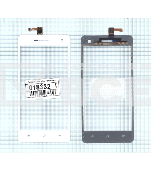Сенсорное стекло (тачскрин) для OPPO Mirror R819, белое