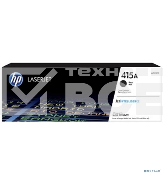 Тонер Картридж HP 415A W2030A черный (2400стр.) для HP LJ M454/MFP M479